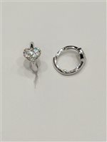 Pendientes Duezeta Mujer in Oro blanco Zircone OROBZIRCCUORE2ZM9